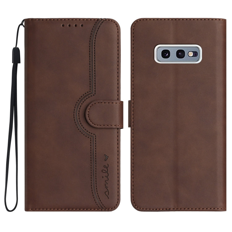 Heart Pattern Skin Feel Leather Phone Case, For Samsung Galaxy S10e, For Samsung Galaxy S20, For Samsung Galaxy S20 FE 5G, For Samsung Galaxy S20+, For Samsung Galaxy S20 Ultra, For Samsung Galaxy S21 5G, For Samsung Galaxy S21 FE 5G                   ...