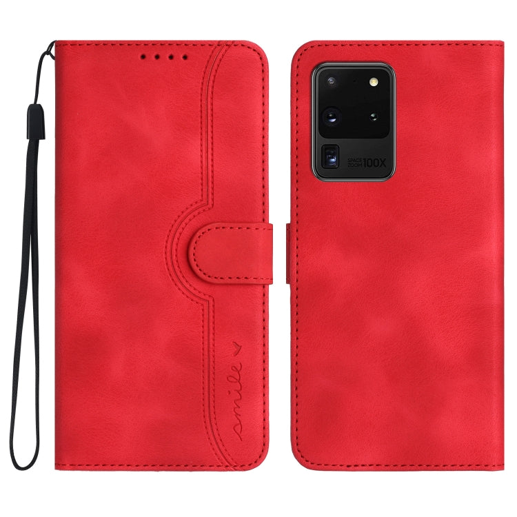 Heart Pattern Skin Feel Leather Phone Case, For Samsung Galaxy S10e, For Samsung Galaxy S20, For Samsung Galaxy S20 FE 5G, For Samsung Galaxy S20+, For Samsung Galaxy S20 Ultra, For Samsung Galaxy S21 5G, For Samsung Galaxy S21 FE 5G                   ...