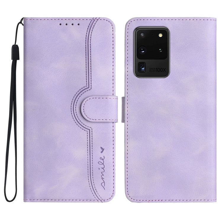 Heart Pattern Skin Feel Leather Phone Case, For Samsung Galaxy S10e, For Samsung Galaxy S20, For Samsung Galaxy S20 FE 5G, For Samsung Galaxy S20+, For Samsung Galaxy S20 Ultra, For Samsung Galaxy S21 5G, For Samsung Galaxy S21 FE 5G                   ...