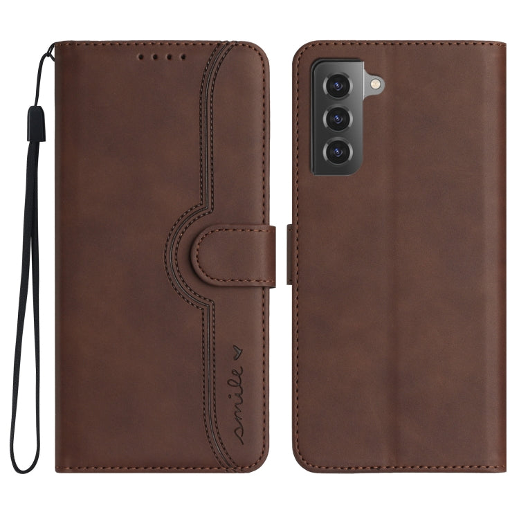 Heart Pattern Skin Feel Leather Phone Case, For Samsung Galaxy S10e, For Samsung Galaxy S20, For Samsung Galaxy S20 FE 5G, For Samsung Galaxy S20+, For Samsung Galaxy S20 Ultra, For Samsung Galaxy S21 5G, For Samsung Galaxy S21 FE 5G                   ...