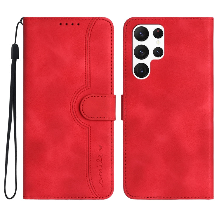 Heart Pattern Skin Feel Leather Phone Case, For Samsung Galaxy S21 Ultra 5G, For Samsung Galaxy S22 5G, For Samsung Galaxy S22+ 5G, For Samsung Galaxy S22 Ultra 5G, For Samsung Galaxy S23 5G, For Samsung Galaxy S23+ 5G, For Samsung Galaxy S23 Ultra 5G ...