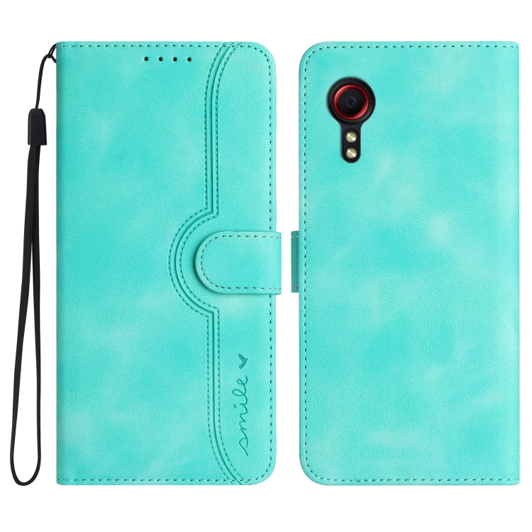 Heart Pattern Skin Feel Leather Phone Case, For Samsung Galaxy Xcover 5, For Samsung Galaxy Xcover6 Pro