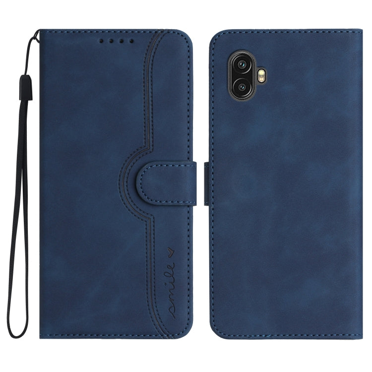 Heart Pattern Skin Feel Leather Phone Case, For Samsung Galaxy Xcover 5, For Samsung Galaxy Xcover6 Pro