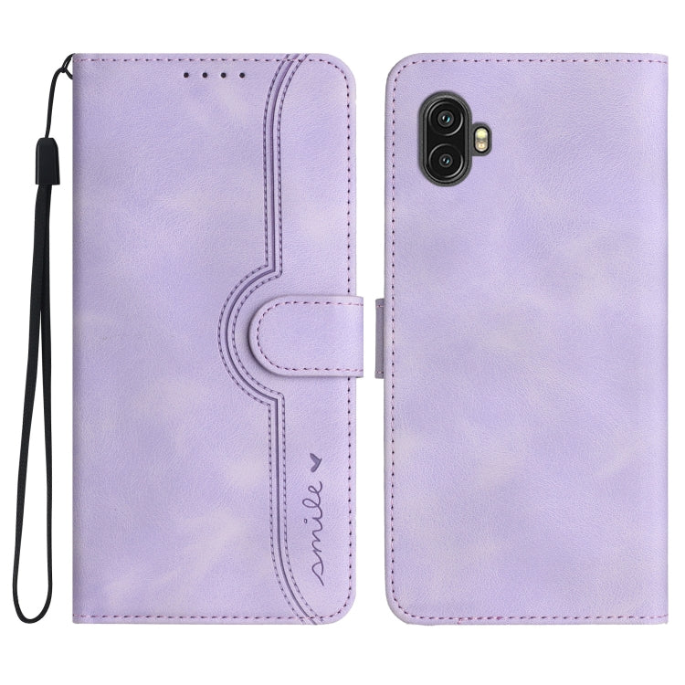 Heart Pattern Skin Feel Leather Phone Case, For Samsung Galaxy Xcover 5, For Samsung Galaxy Xcover6 Pro