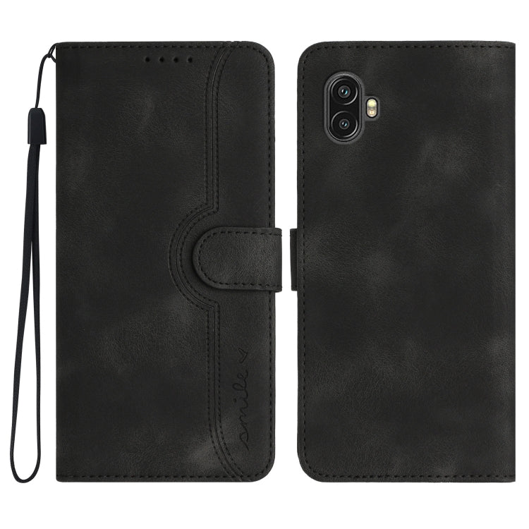 Heart Pattern Skin Feel Leather Phone Case, For Samsung Galaxy Xcover 5, For Samsung Galaxy Xcover6 Pro