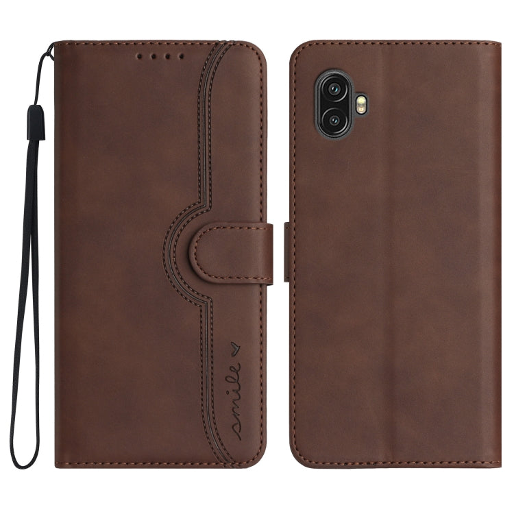 Heart Pattern Skin Feel Leather Phone Case, For Samsung Galaxy Xcover 5, For Samsung Galaxy Xcover6 Pro