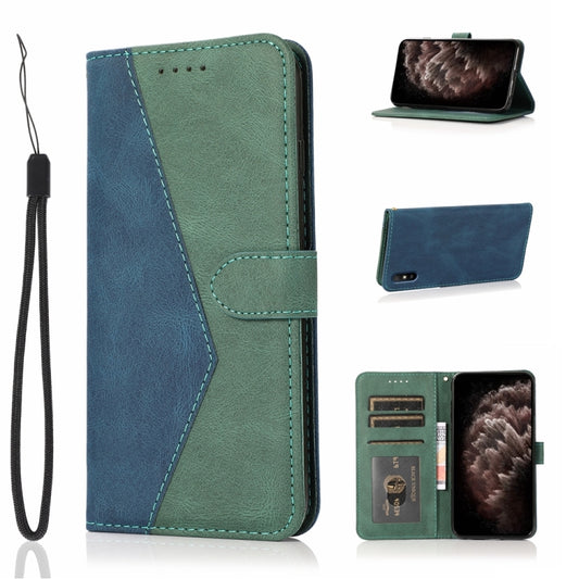 Dual-color Stitching Leather Phone Case, For Xiaomi Redmi 9A, For Xiaomi Redmi 9C, For Xiaomi Redmi 9T