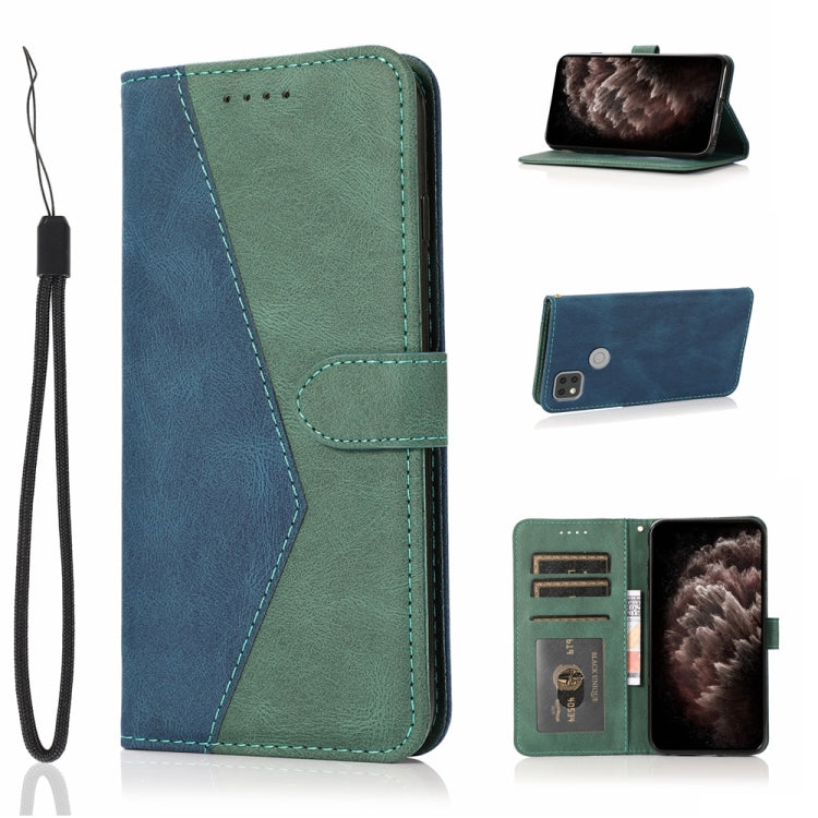 Dual-color Stitching Leather Phone Case, For Xiaomi Redmi 9A, For Xiaomi Redmi 9C, For Xiaomi Redmi 9T