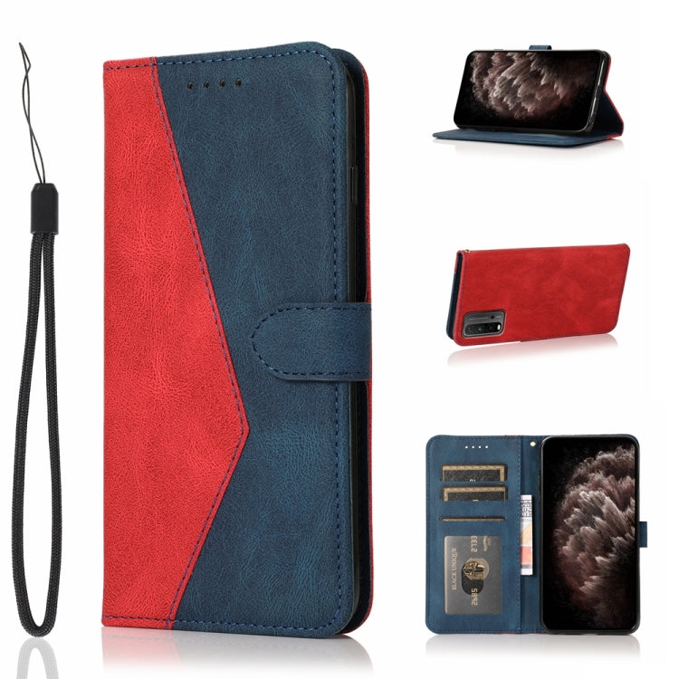 Dual-color Stitching Leather Phone Case, For Xiaomi Redmi 9A, For Xiaomi Redmi 9C, For Xiaomi Redmi 9T