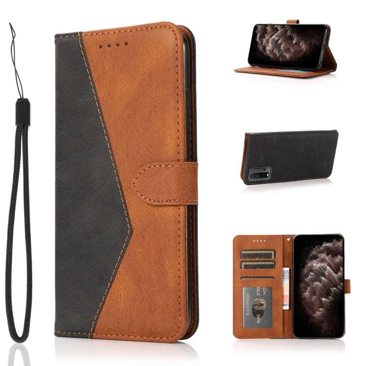 Dual-color Stitching Leather Phone Case, For Xiaomi Redmi 9A, For Xiaomi Redmi 9C, For Xiaomi Redmi 9T
