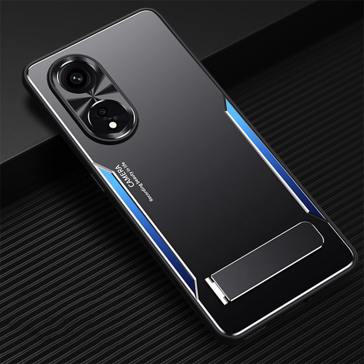 Blade Series TPU + Titanium Alloy Phone Case with Holder, For OPPO A1 Pro / A98, For Realme GT Neo5, For Honor Magic5 Pro, For Honor Magic5