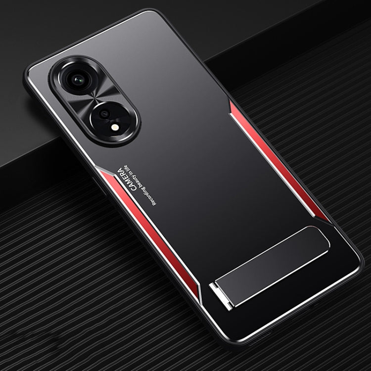 Blade Series TPU + Titanium Alloy Phone Case with Holder, For OPPO A1 Pro / A98, For Realme GT Neo5, For Honor Magic5 Pro, For Honor Magic5
