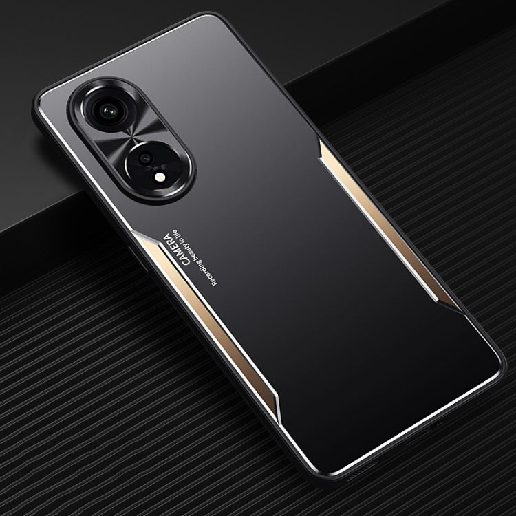 Blade Series TPU + Titanium Alloy Phone Case, For OPPO A1 Pro