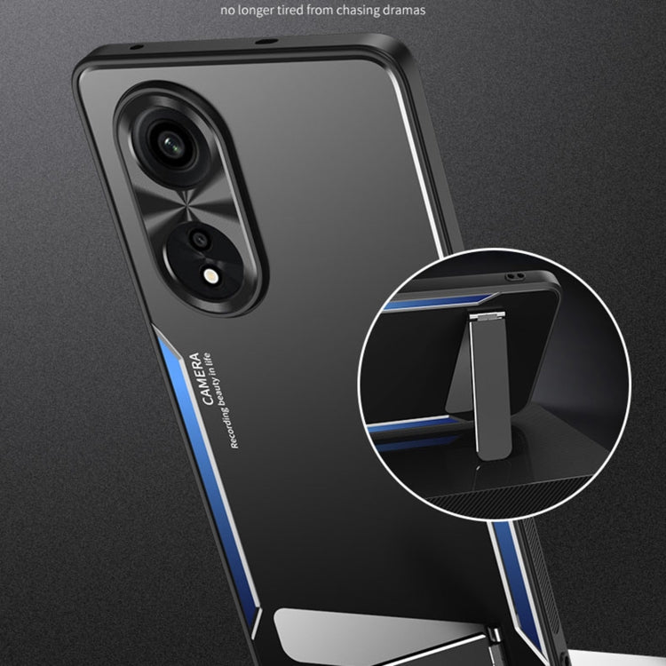 Blade Series TPU + Titanium Alloy Phone Case, For OPPO A1 Pro