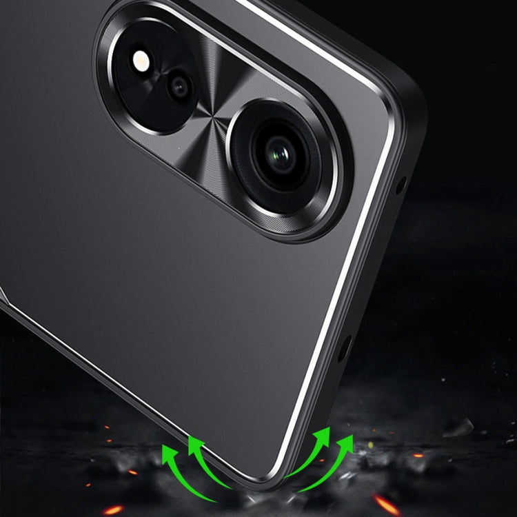 Blade Series TPU + Titanium Alloy Phone Case, For OPPO A1 Pro