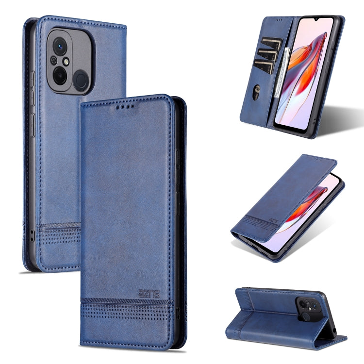 AZNS Magnetic Calf Texture Flip Leather Phone Case, For Xiaomi Redmi 12C / Redmi 11A / Poco C55