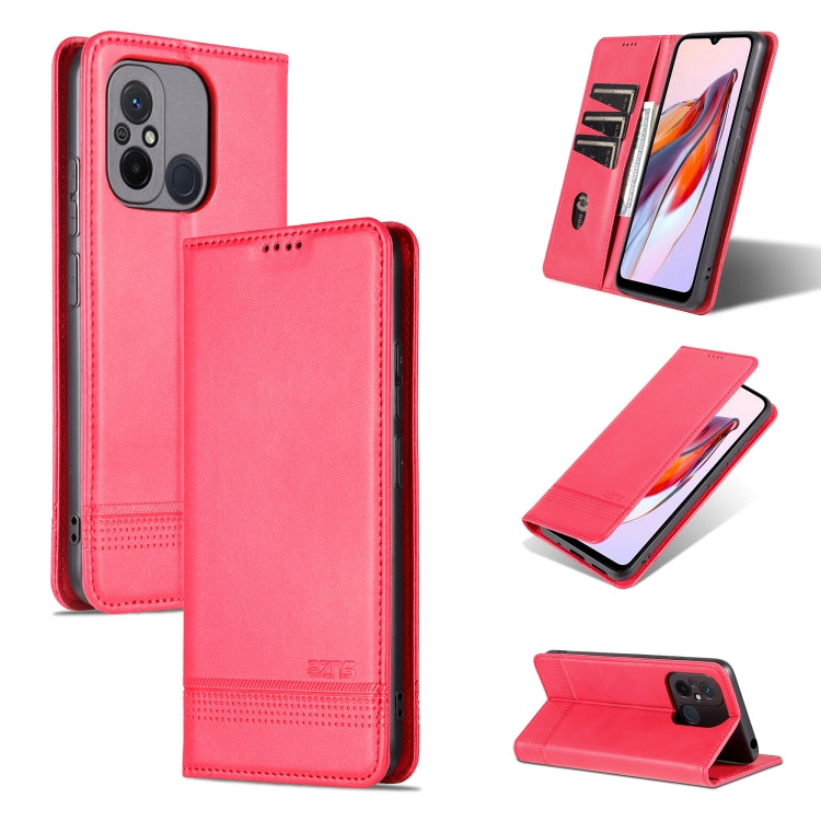AZNS Magnetic Calf Texture Flip Leather Phone Case, For Xiaomi Redmi 12C / Redmi 11A / Poco C55