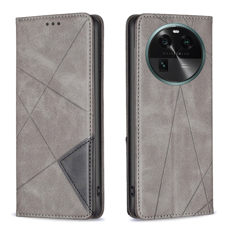 Prismatic Invisible Magnetic Leather Phone Case, For OPPO Find X6 5G, For OPPO Find X6 Pro 5G, For Realme C55, For Xiaomi Redmi Note 12 4G Global, For Samsung Galaxy A24 4G, For Samsung Galaxy M14 5G, For Nokia G22