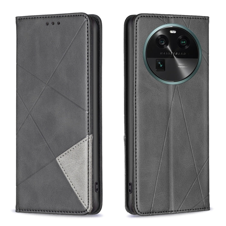 Prismatic Invisible Magnetic Leather Phone Case, For OPPO Find X6 5G, For OPPO Find X6 Pro 5G, For Realme C55, For Xiaomi Redmi Note 12 4G Global, For Samsung Galaxy A24 4G, For Samsung Galaxy M14 5G, For Nokia G22