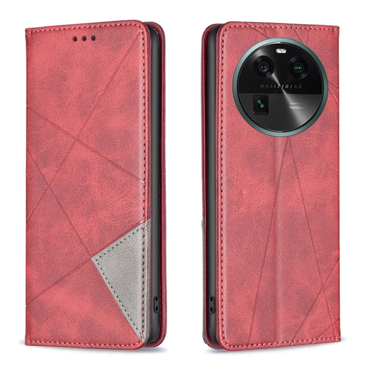 Prismatic Invisible Magnetic Leather Phone Case, For OPPO Find X6 5G, For OPPO Find X6 Pro 5G, For Realme C55, For Xiaomi Redmi Note 12 4G Global, For Samsung Galaxy A24 4G, For Samsung Galaxy M14 5G, For Nokia G22