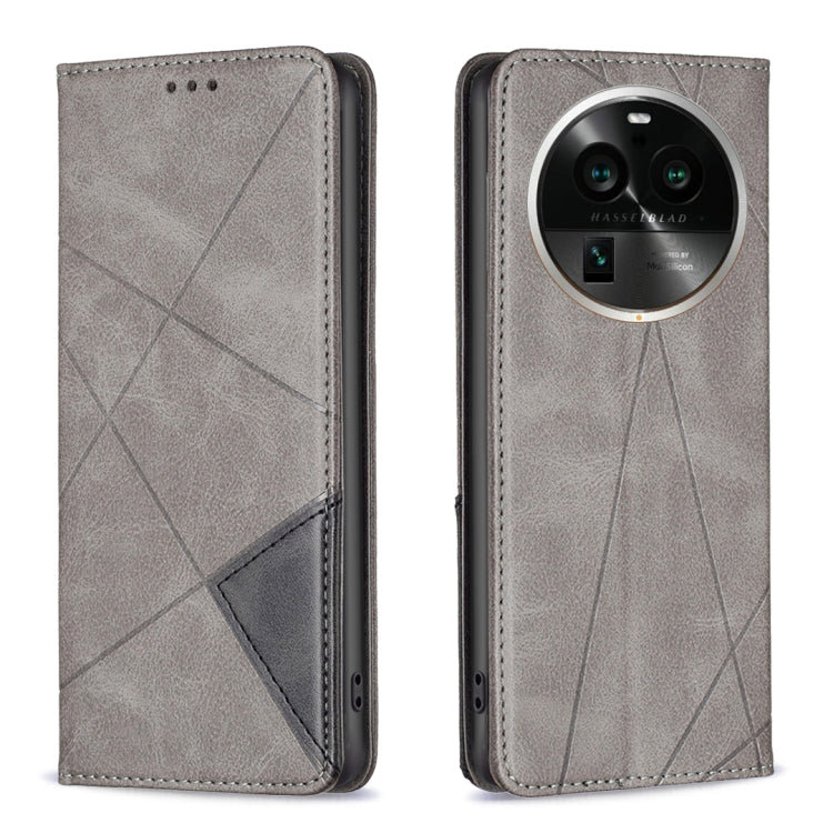 Prismatic Invisible Magnetic Leather Phone Case, For OPPO Find X6 5G, For OPPO Find X6 Pro 5G, For Realme C55, For Xiaomi Redmi Note 12 4G Global, For Samsung Galaxy A24 4G, For Samsung Galaxy M14 5G, For Nokia G22