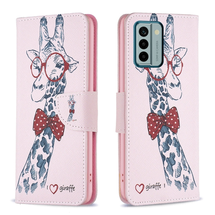 Colored Drawing Pattern Leather Phone Case, For Nokia G22
