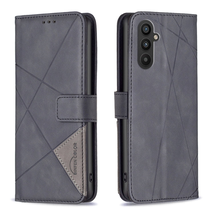 Magnetic Buckle Rhombus Texture Leather Phone Case, For OPPO Find X6 5G, For OPPO Find X6 Pro 5G, For Realme C55, For Xiaomi Redmi Note 12 4G Global, For Samsung Galaxy A24 4G, For Samsung Galaxy M14 5G, For Nokia G22