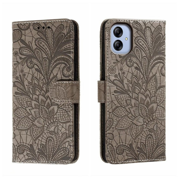 Lace Flower Embossing Flip Leather Phone Case, For Samsung Galaxy A04e, For Samsung Galaxy A14 4G, For Samsung Galaxy A24 5G, For Samsung Galaxy A34 5G, For Samsung Galaxy A54 5G, For Samsung Galaxy S23 5G, For Samsung Galaxy S23+ 5G                   ...