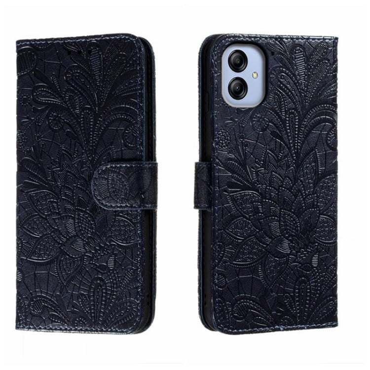 Lace Flower Embossing Flip Leather Phone Case, For Samsung Galaxy A04e, For Samsung Galaxy A14 4G, For Samsung Galaxy A24 5G, For Samsung Galaxy A34 5G, For Samsung Galaxy A54 5G, For Samsung Galaxy S23 5G, For Samsung Galaxy S23+ 5G                   ...