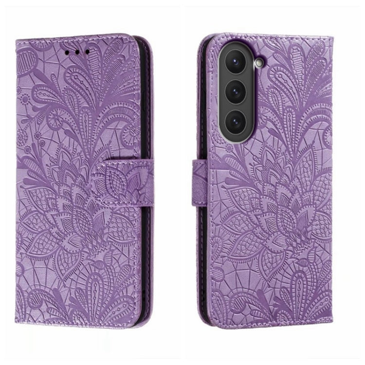 Lace Flower Embossing Flip Leather Phone Case, For Samsung Galaxy A04e, For Samsung Galaxy A14 4G, For Samsung Galaxy A24 5G, For Samsung Galaxy A34 5G, For Samsung Galaxy A54 5G, For Samsung Galaxy S23 5G, For Samsung Galaxy S23+ 5G                   ...