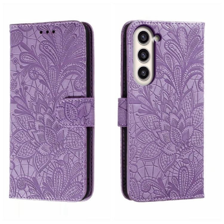 Lace Flower Embossing Flip Leather Phone Case, For Samsung Galaxy A04e, For Samsung Galaxy A14 4G, For Samsung Galaxy A24 5G, For Samsung Galaxy A34 5G, For Samsung Galaxy A54 5G, For Samsung Galaxy S23 5G, For Samsung Galaxy S23+ 5G                   ...