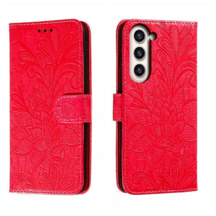 Lace Flower Embossing Flip Leather Phone Case, For Samsung Galaxy A04e, For Samsung Galaxy A14 4G, For Samsung Galaxy A24 5G, For Samsung Galaxy A34 5G, For Samsung Galaxy A54 5G, For Samsung Galaxy S23 5G, For Samsung Galaxy S23+ 5G                   ...