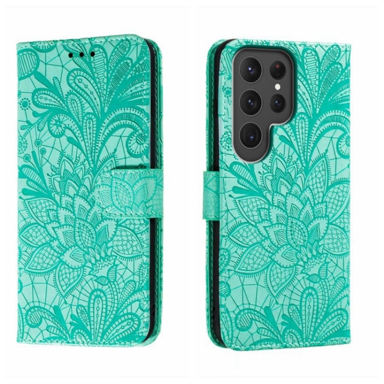 Lace Flower Embossing Flip Leather Phone Case, For Samsung Galaxy A04e, For Samsung Galaxy A14 4G, For Samsung Galaxy A24 5G, For Samsung Galaxy A34 5G, For Samsung Galaxy A54 5G, For Samsung Galaxy S23 5G, For Samsung Galaxy S23+ 5G                   ...