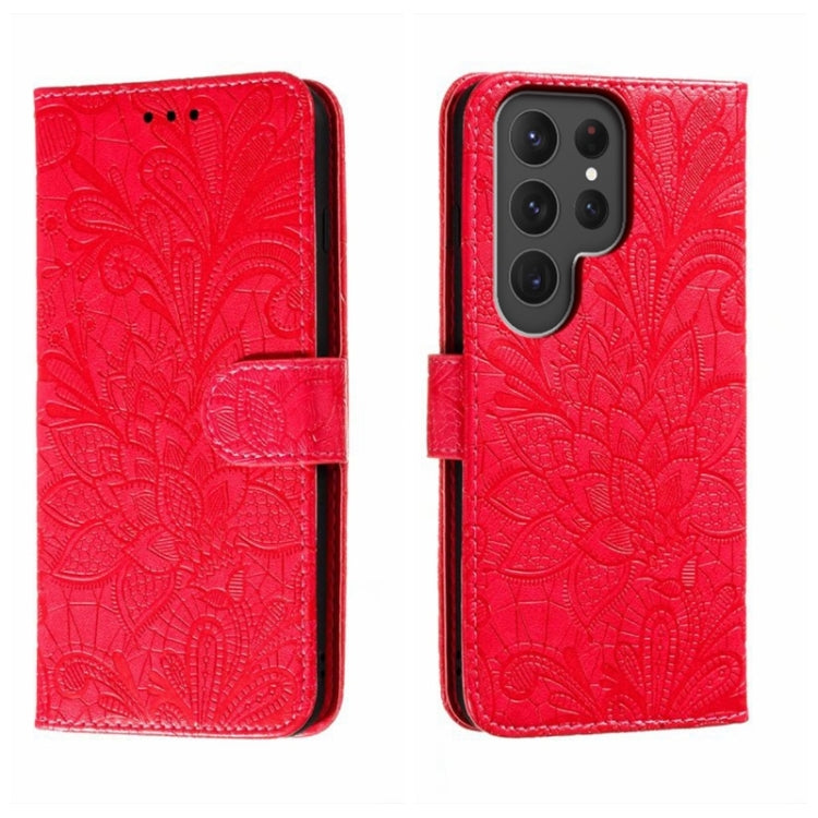 Lace Flower Embossing Flip Leather Phone Case, For Samsung Galaxy A04e, For Samsung Galaxy A14 4G, For Samsung Galaxy A24 5G, For Samsung Galaxy A34 5G, For Samsung Galaxy A54 5G, For Samsung Galaxy S23 5G, For Samsung Galaxy S23+ 5G                   ...
