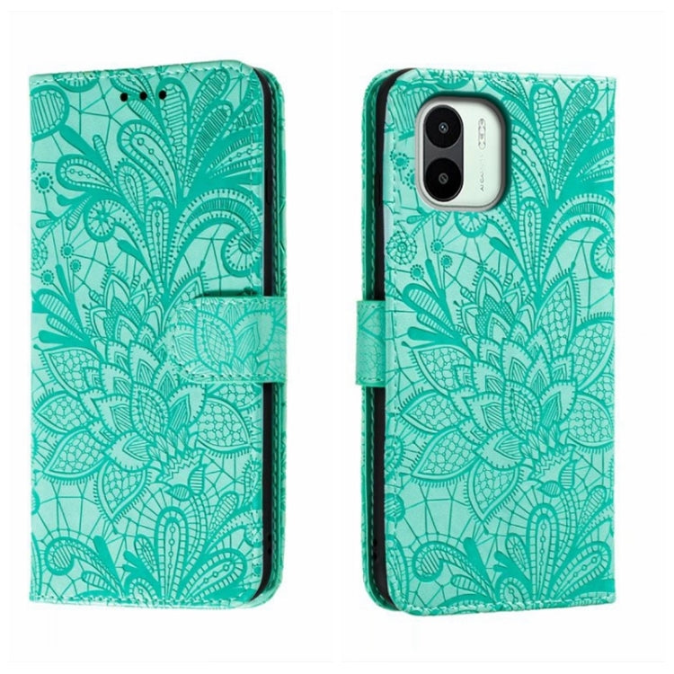 Lace Flower Embossing Flip Leather Phone Case, For Xiaomi Redmi 10C, For Xiaomi Redmi 12C, For Xiaomi Redmi A1, For Xiaomi Redmi K50 Ultra, For Xiaomi Redmi K60, For Xiaomi Redmi Note 12 5G Global, For Xiaomi Redmi Note 12 Pro, For Xiaomi 12 Lite