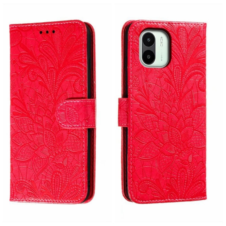 Lace Flower Embossing Flip Leather Phone Case, For Xiaomi Redmi 10C, For Xiaomi Redmi 12C, For Xiaomi Redmi A1, For Xiaomi Redmi K50 Ultra, For Xiaomi Redmi K60, For Xiaomi Redmi Note 12 5G Global, For Xiaomi Redmi Note 12 Pro, For Xiaomi 12 Lite