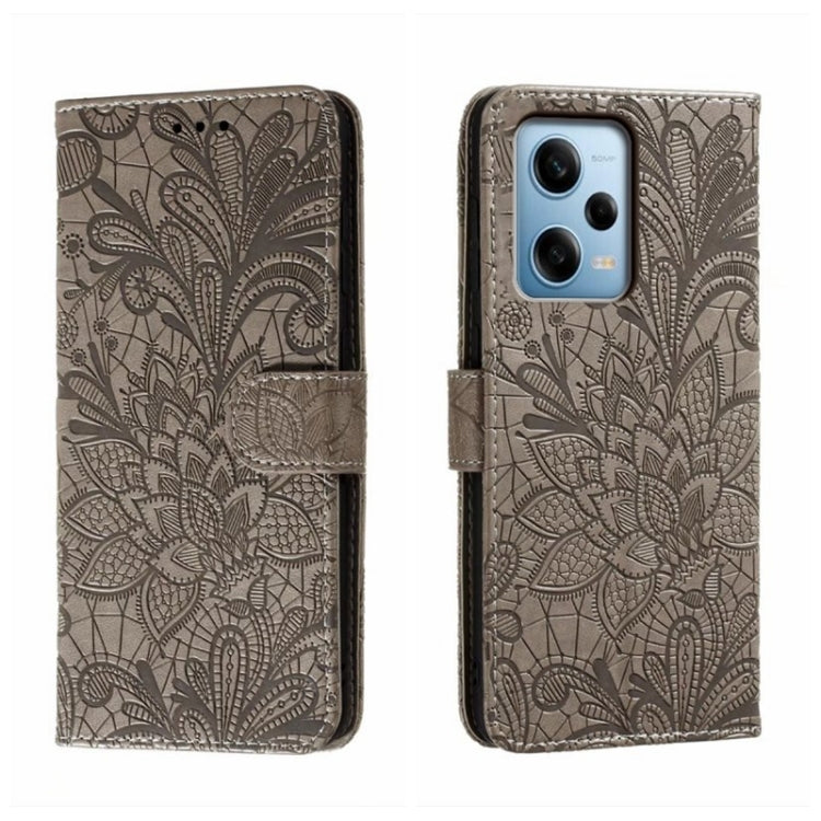 Lace Flower Embossing Flip Leather Phone Case, For Xiaomi Redmi 10C, For Xiaomi Redmi 12C, For Xiaomi Redmi A1, For Xiaomi Redmi K50 Ultra, For Xiaomi Redmi K60, For Xiaomi Redmi Note 12 5G Global, For Xiaomi Redmi Note 12 Pro, For Xiaomi 12 Lite