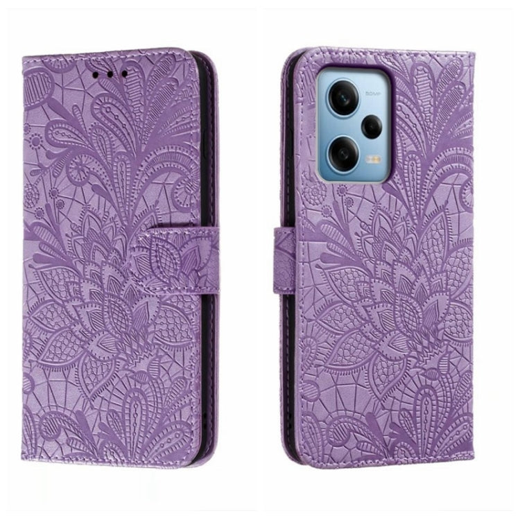 Lace Flower Embossing Flip Leather Phone Case, For Xiaomi Redmi 10C, For Xiaomi Redmi 12C, For Xiaomi Redmi A1, For Xiaomi Redmi K50 Ultra, For Xiaomi Redmi K60, For Xiaomi Redmi Note 12 5G Global, For Xiaomi Redmi Note 12 Pro, For Xiaomi 12 Lite