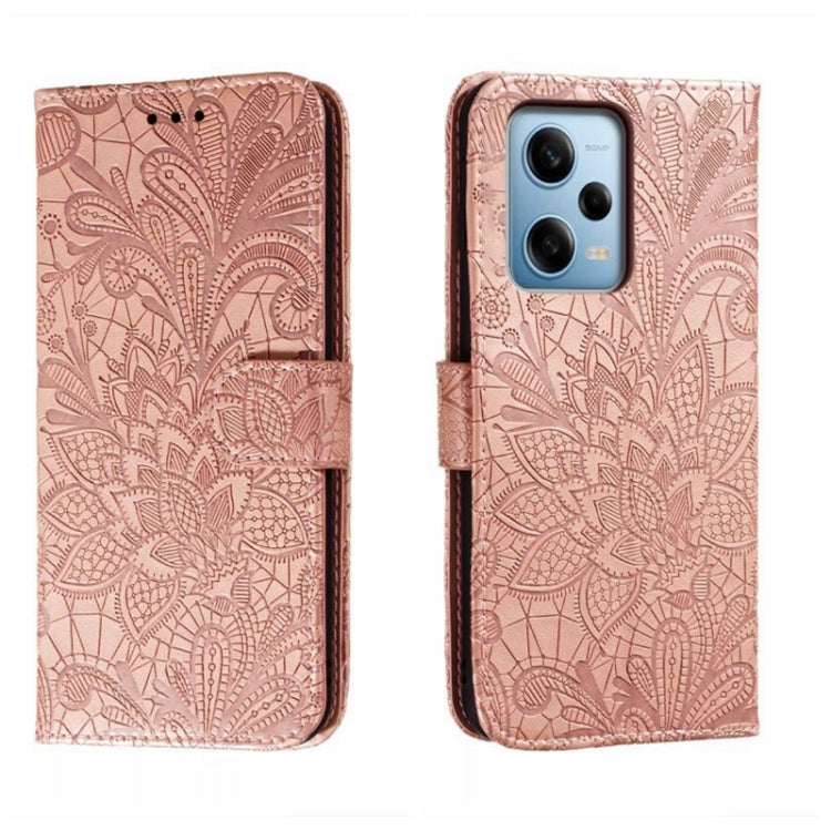 Lace Flower Embossing Flip Leather Phone Case, For Xiaomi Redmi 10C, For Xiaomi Redmi 12C, For Xiaomi Redmi A1, For Xiaomi Redmi K50 Ultra, For Xiaomi Redmi K60, For Xiaomi Redmi Note 12 5G Global, For Xiaomi Redmi Note 12 Pro, For Xiaomi 12 Lite