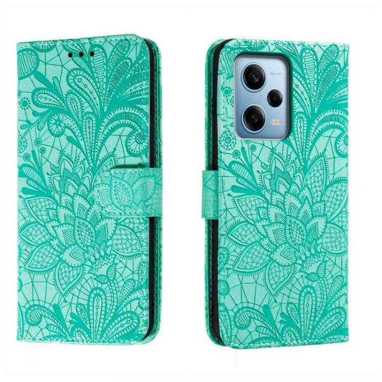 Lace Flower Embossing Flip Leather Phone Case, For Xiaomi Redmi 10C, For Xiaomi Redmi 12C, For Xiaomi Redmi A1, For Xiaomi Redmi K50 Ultra, For Xiaomi Redmi K60, For Xiaomi Redmi Note 12 5G Global, For Xiaomi Redmi Note 12 Pro, For Xiaomi 12 Lite