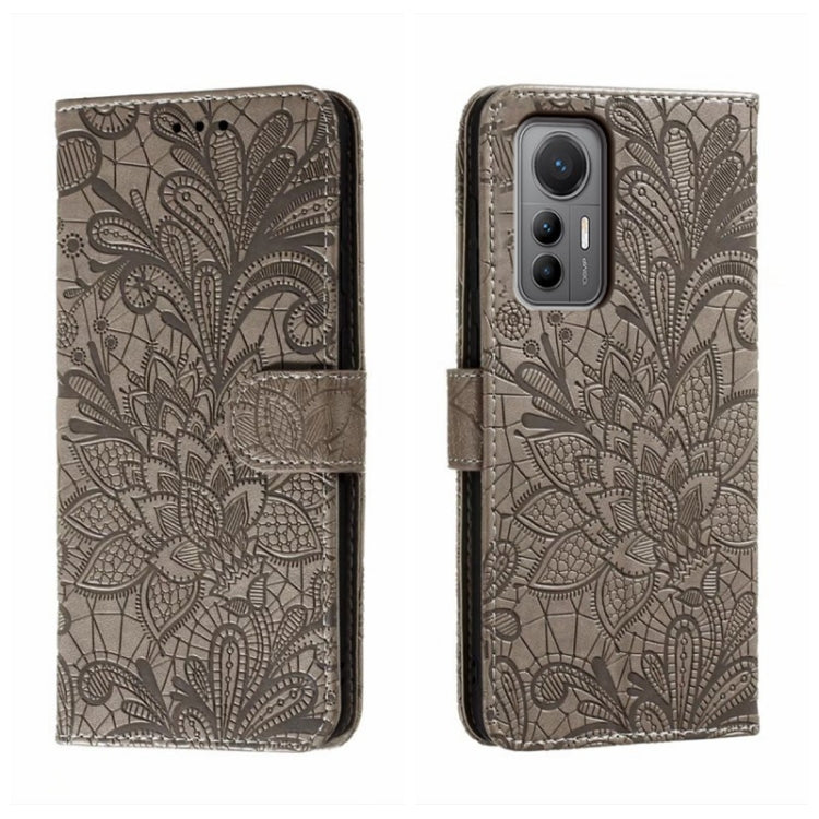 Lace Flower Embossing Flip Leather Phone Case, For Xiaomi Redmi 10C, For Xiaomi Redmi 12C, For Xiaomi Redmi A1, For Xiaomi Redmi K50 Ultra, For Xiaomi Redmi K60, For Xiaomi Redmi Note 12 5G Global, For Xiaomi Redmi Note 12 Pro, For Xiaomi 12 Lite