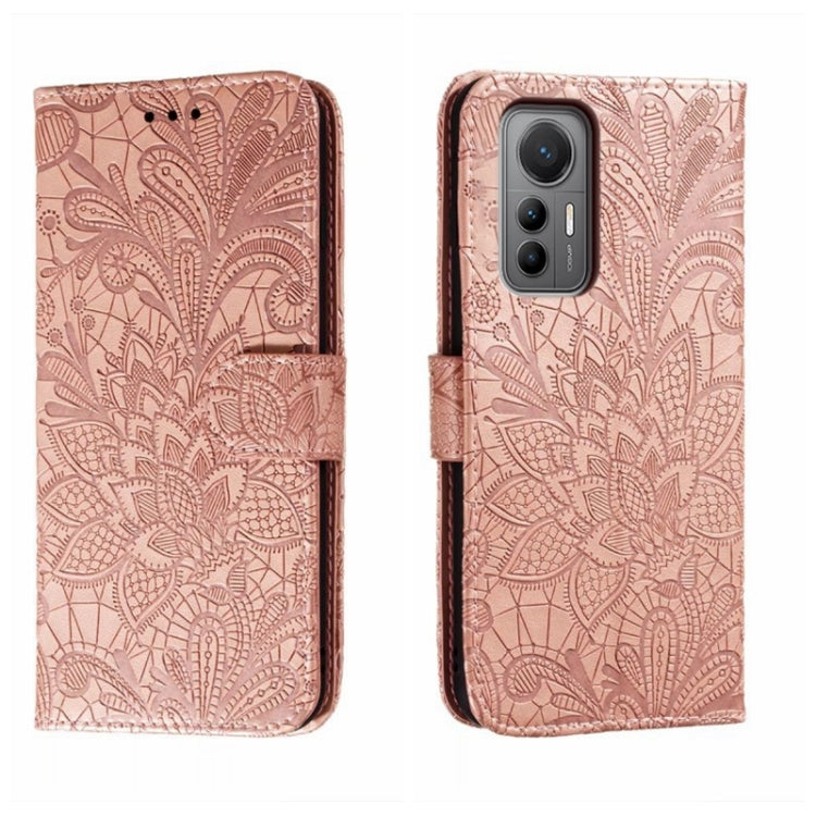 Lace Flower Embossing Flip Leather Phone Case, For Xiaomi Redmi 10C, For Xiaomi Redmi 12C, For Xiaomi Redmi A1, For Xiaomi Redmi K50 Ultra, For Xiaomi Redmi K60, For Xiaomi Redmi Note 12 5G Global, For Xiaomi Redmi Note 12 Pro, For Xiaomi 12 Lite