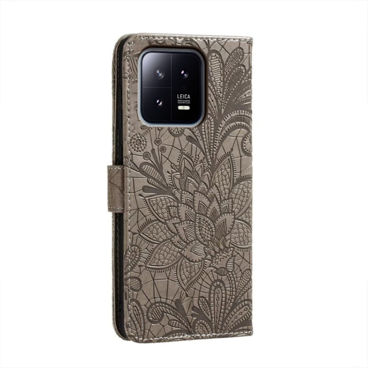 Lace Flower Embossing Flip Leather Phone Case, For Xiaomi 13, For Xiaomi Poco C40, For Xiaomi Poco M4 Pro