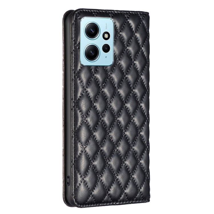 Diamond Lattice Magnetic Leather Flip Phone Case, For Xiaomi Redmi Note 12 4G Global, For Nokia G22, For Samsung Galaxy A24 4G, For Samsung Galaxy M14 5G
