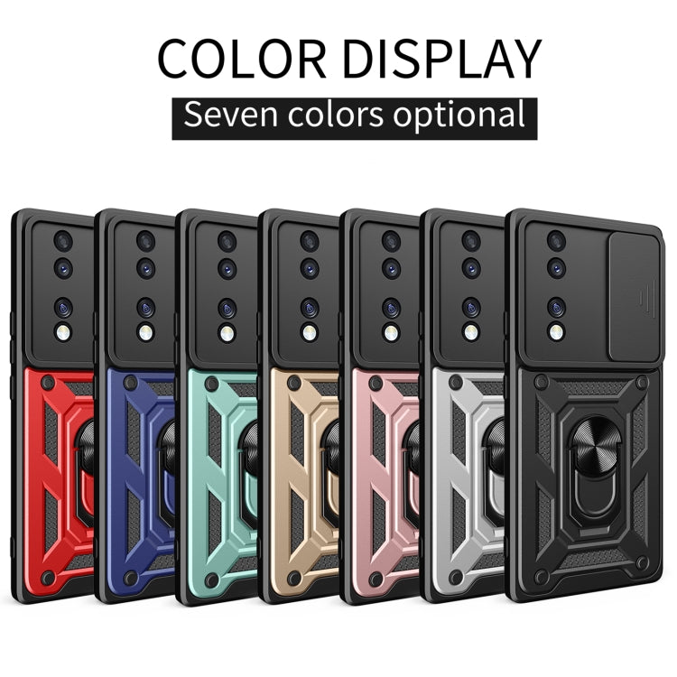 Sliding Camera Cover Design TPU+PC Phone Case, For Honor 70 5G