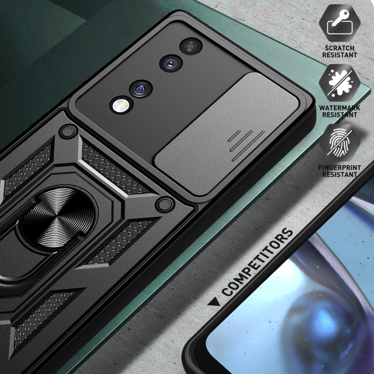 Sliding Camera Cover Design TPU+PC Phone Case, For Honor 70 5G