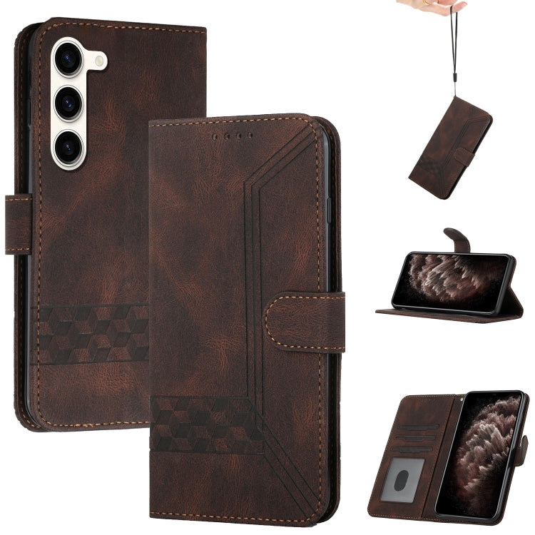 Cubic Skin Feel Flip Leather Phone Case, For Samsung Galaxy S23 5G, For Samsung Galaxy S23+ 5G, For Samsung Galaxy S23 Ultra 5G, For Samsung Galaxy A04 / A04e, For Samsung Galaxy A14 5G, For Samsung Galaxy A34 5G, For Samsung Galaxy A54 5G