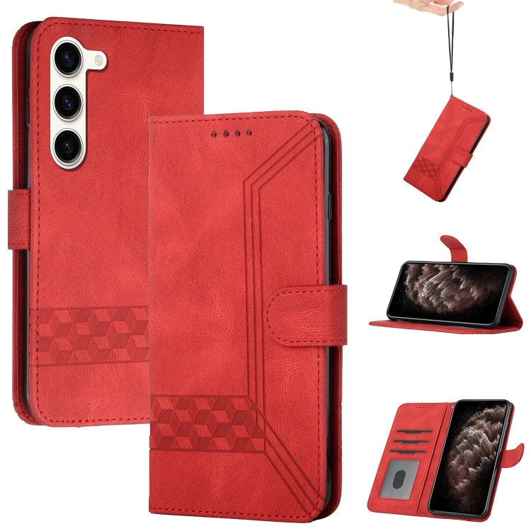 Cubic Skin Feel Flip Leather Phone Case, For Samsung Galaxy S23 5G, For Samsung Galaxy S23+ 5G, For Samsung Galaxy S23 Ultra 5G, For Samsung Galaxy A04 / A04e, For Samsung Galaxy A14 5G, For Samsung Galaxy A34 5G, For Samsung Galaxy A54 5G