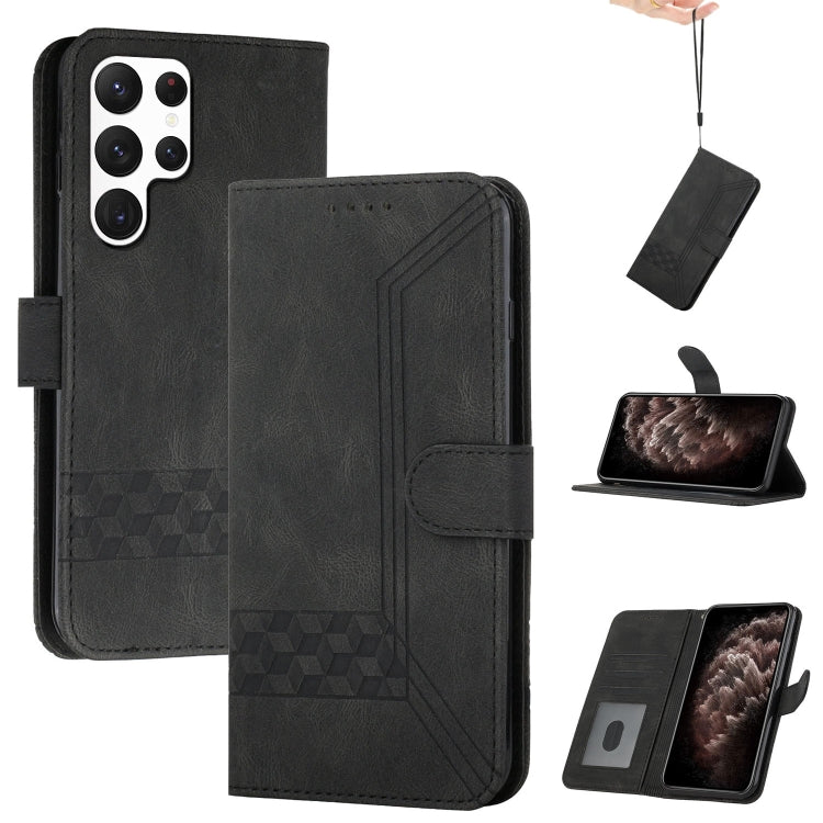 Cubic Skin Feel Flip Leather Phone Case, For Samsung Galaxy S23 5G, For Samsung Galaxy S23+ 5G, For Samsung Galaxy S23 Ultra 5G, For Samsung Galaxy A04 / A04e, For Samsung Galaxy A14 5G, For Samsung Galaxy A34 5G, For Samsung Galaxy A54 5G