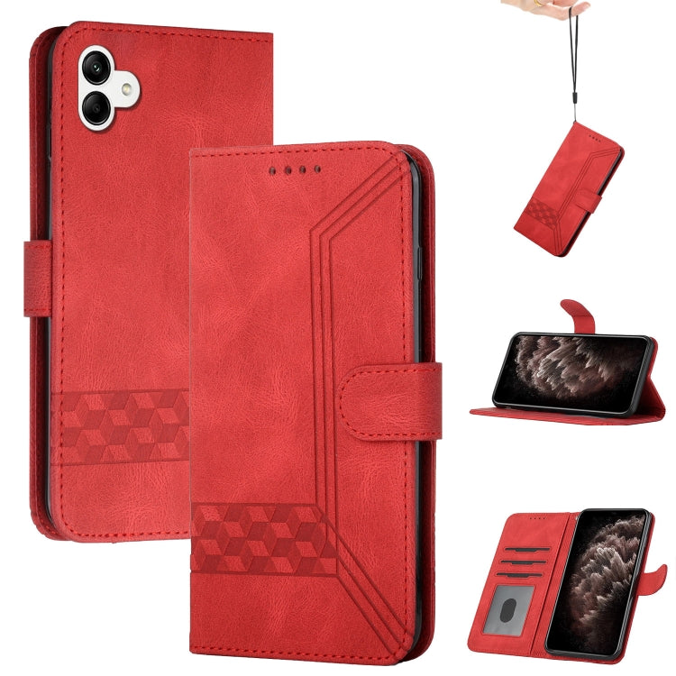 Cubic Skin Feel Flip Leather Phone Case, For Samsung Galaxy S23 5G, For Samsung Galaxy S23+ 5G, For Samsung Galaxy S23 Ultra 5G, For Samsung Galaxy A04 / A04e, For Samsung Galaxy A14 5G, For Samsung Galaxy A34 5G, For Samsung Galaxy A54 5G